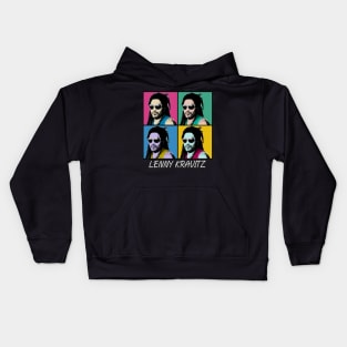 Lenny Kravitz 80s Pop Art Style Kids Hoodie